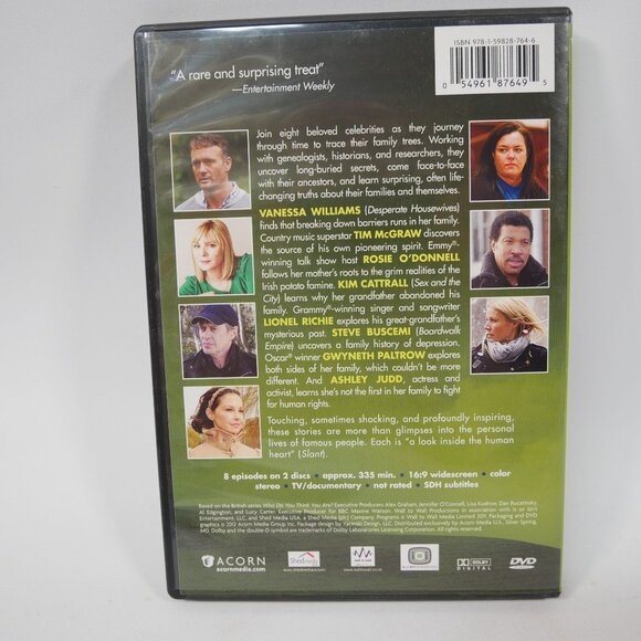 Who Do You Think You Are? Seasons 1 & 2 DVD Set - Celebrity Genealogy TESTED - Picture 5 of 5